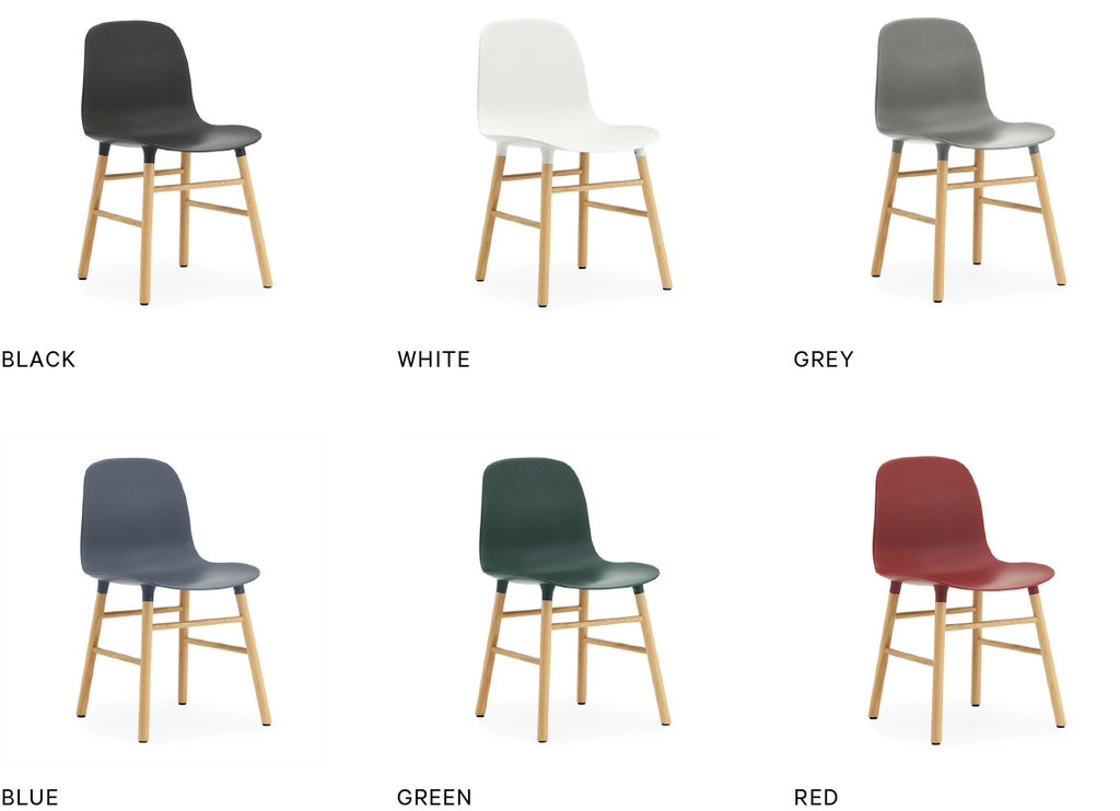 Form Chair, wood legs