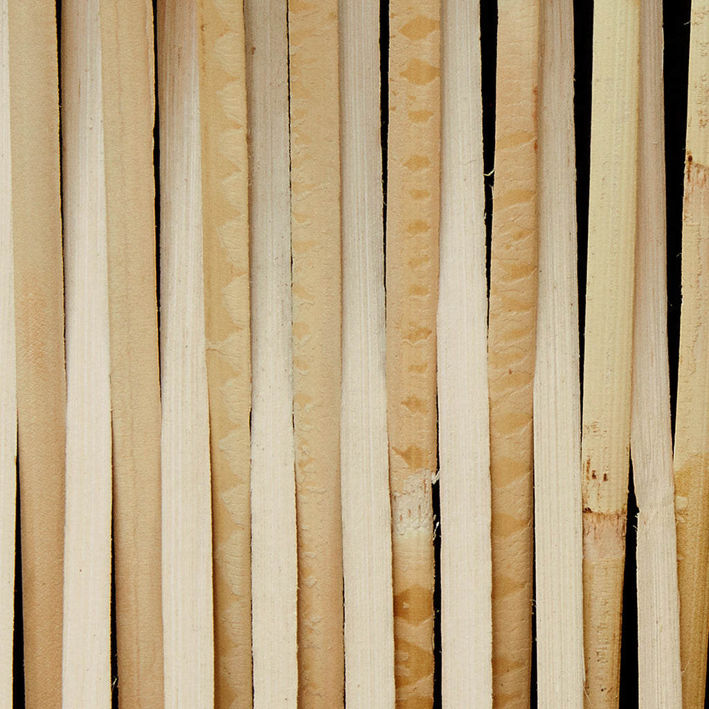 Close-up of Umanoff Planter highlighting texture of rattan