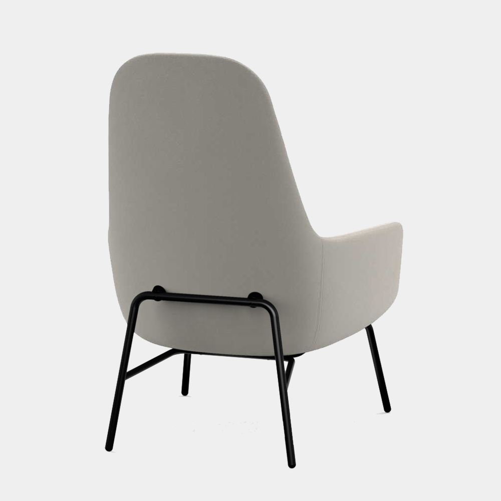Era Lounge Chair, high, metal legs