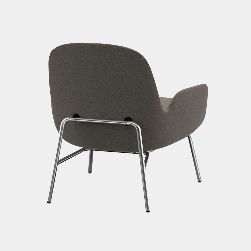 Era Lounge Chair, low, metal legs