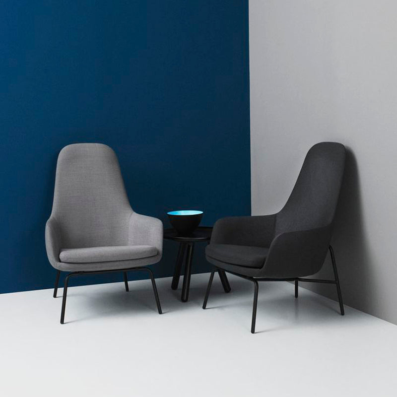 Era Lounge Chair, high, metal legs