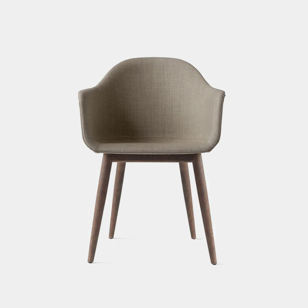Harbour Chair, Upholstered, Wooden Legs