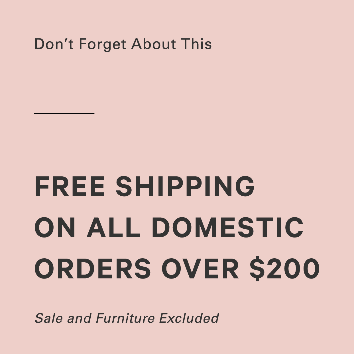 Free Shipping on all orders over $100