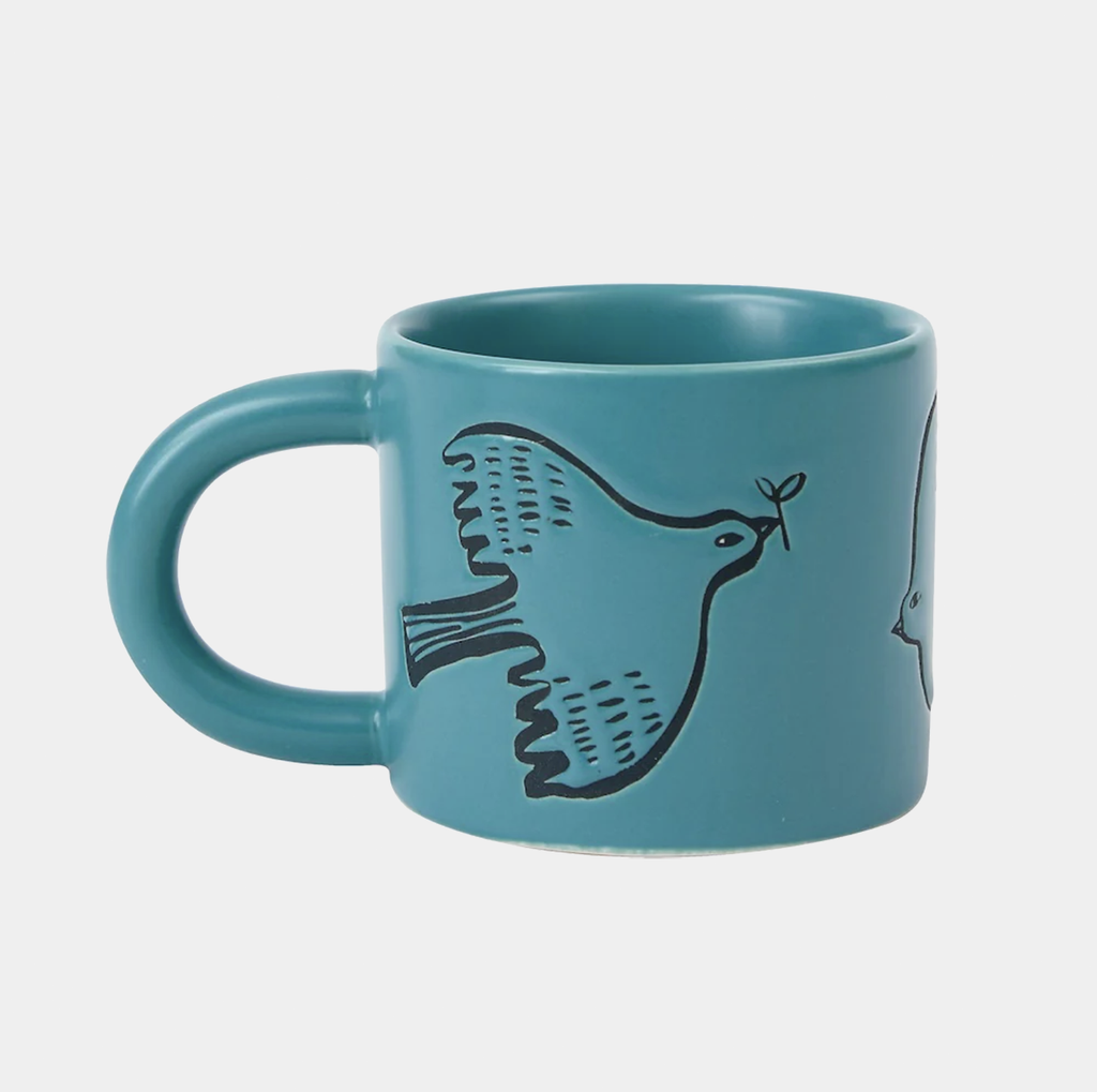 Blue Bird stoneware mug by Donna Wilson