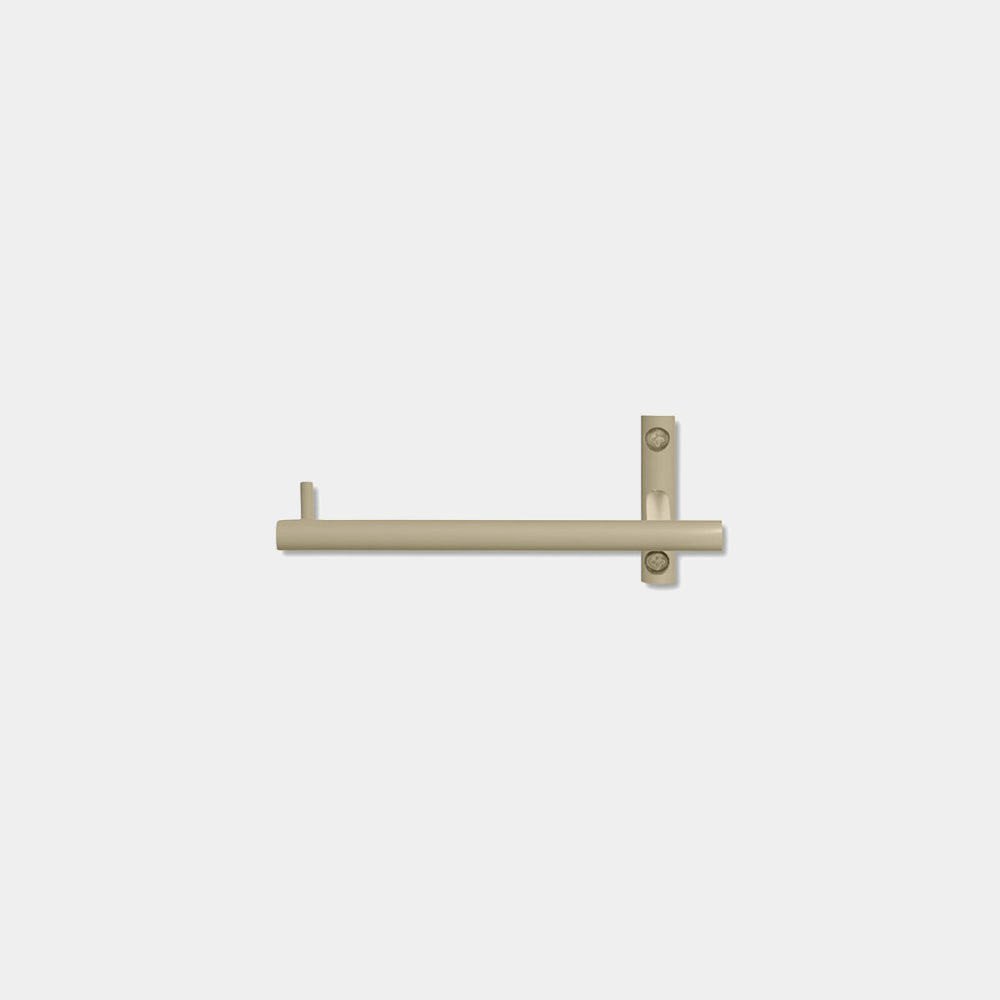Dora Toilet Paper Holder by Ferm Living in Cashmere, wall-mounted powder-coated stainless steel arm