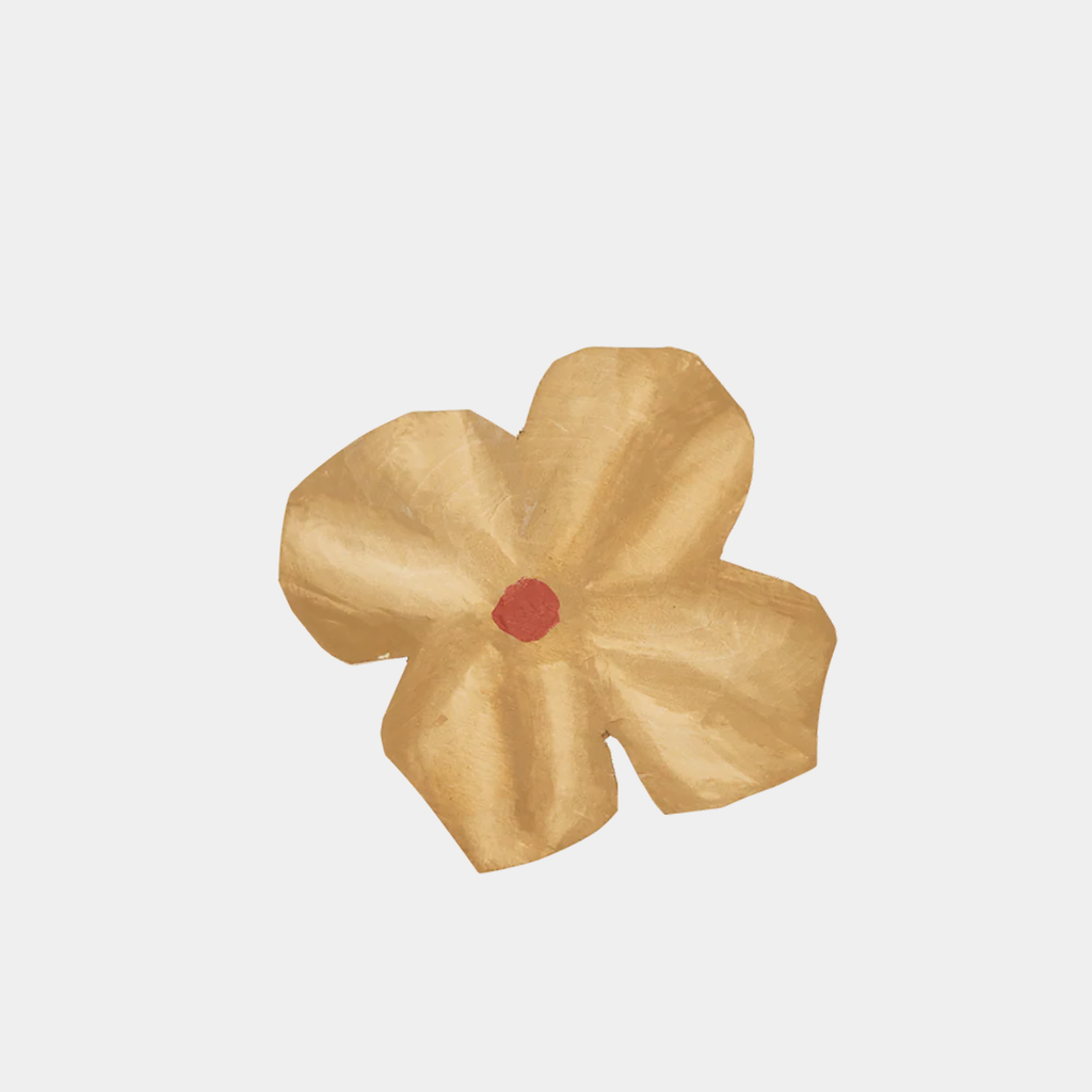 Poesie Hook in Tan, hand-painted FSC-certified aspen wood on a neutral background