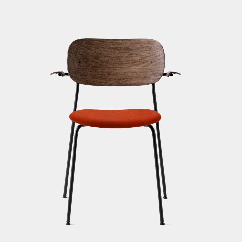 Co Chair, Upholstered Dining Chair with Armrest