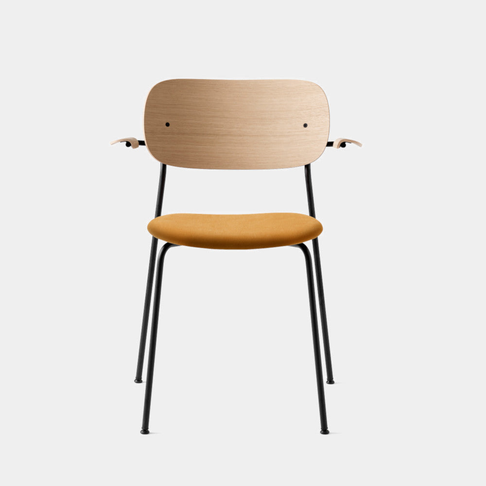 Co Chair, Upholstered Dining Chair with Armrest