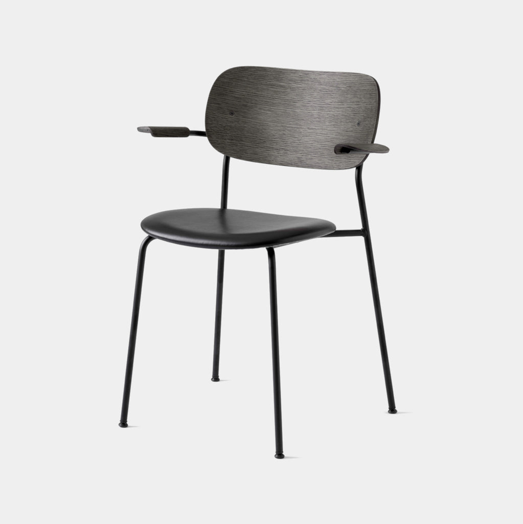 Co Chair, Upholstered Dining Chair with Armrest