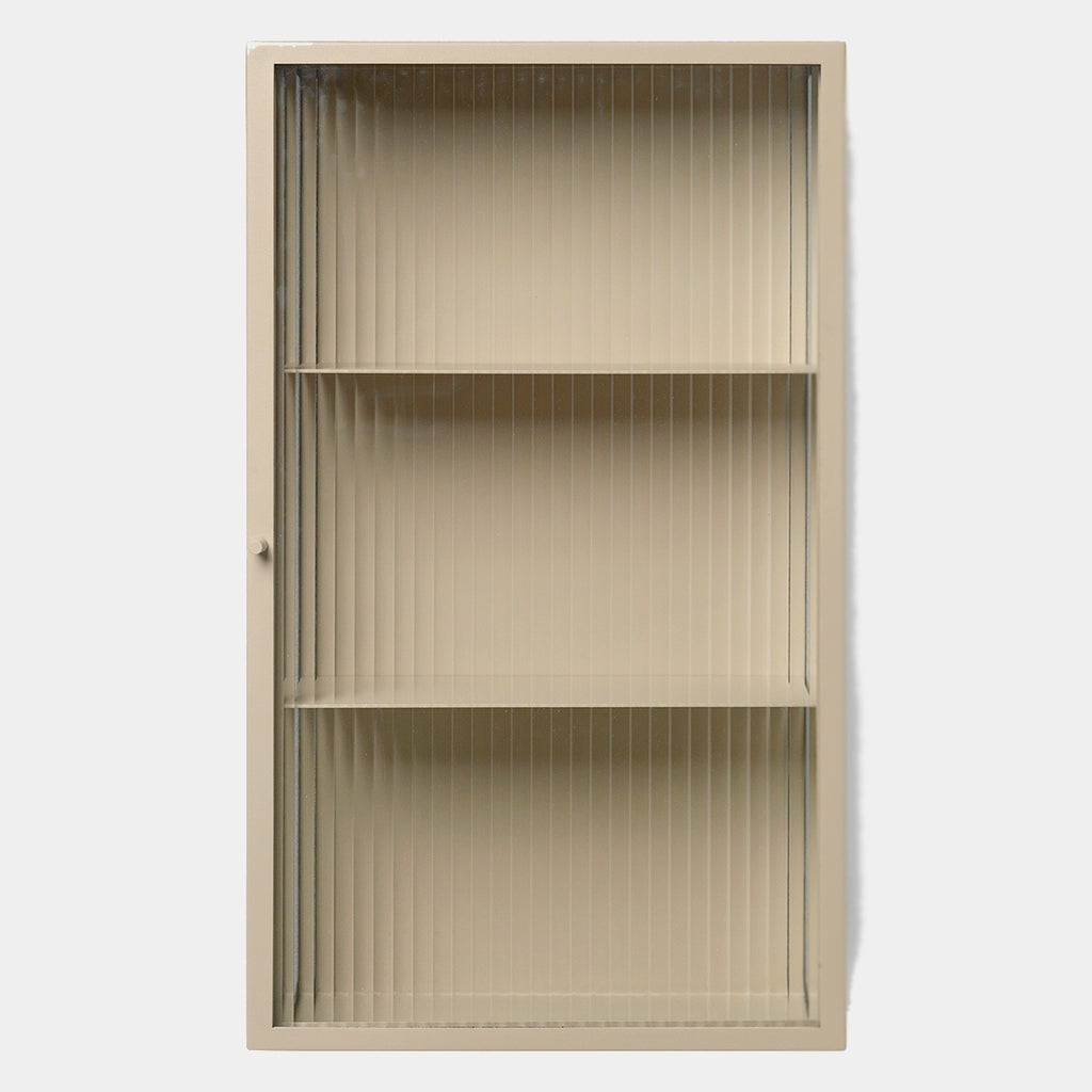 Ferm Haze Wall Cabinet - Reeded Glass