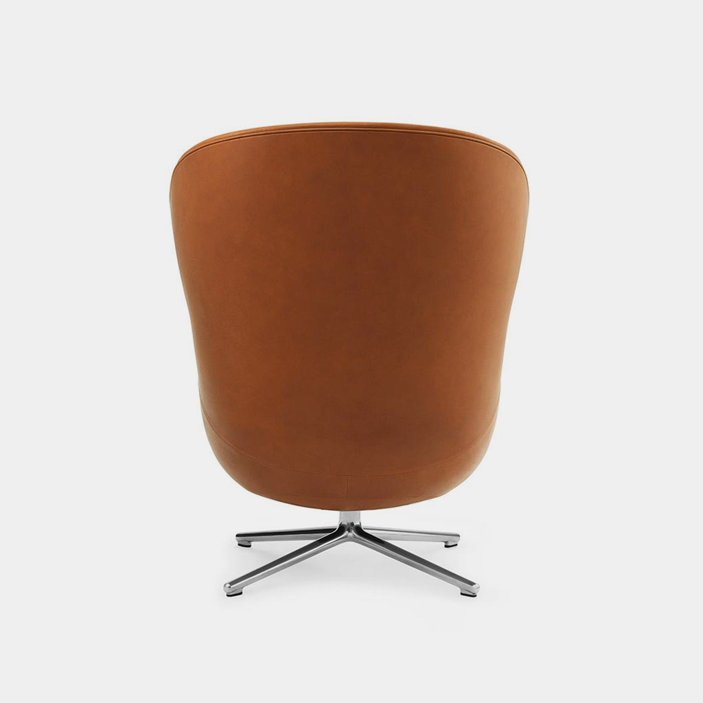 Normann Copenhagen Hyg Chair, high, tan, swivel base