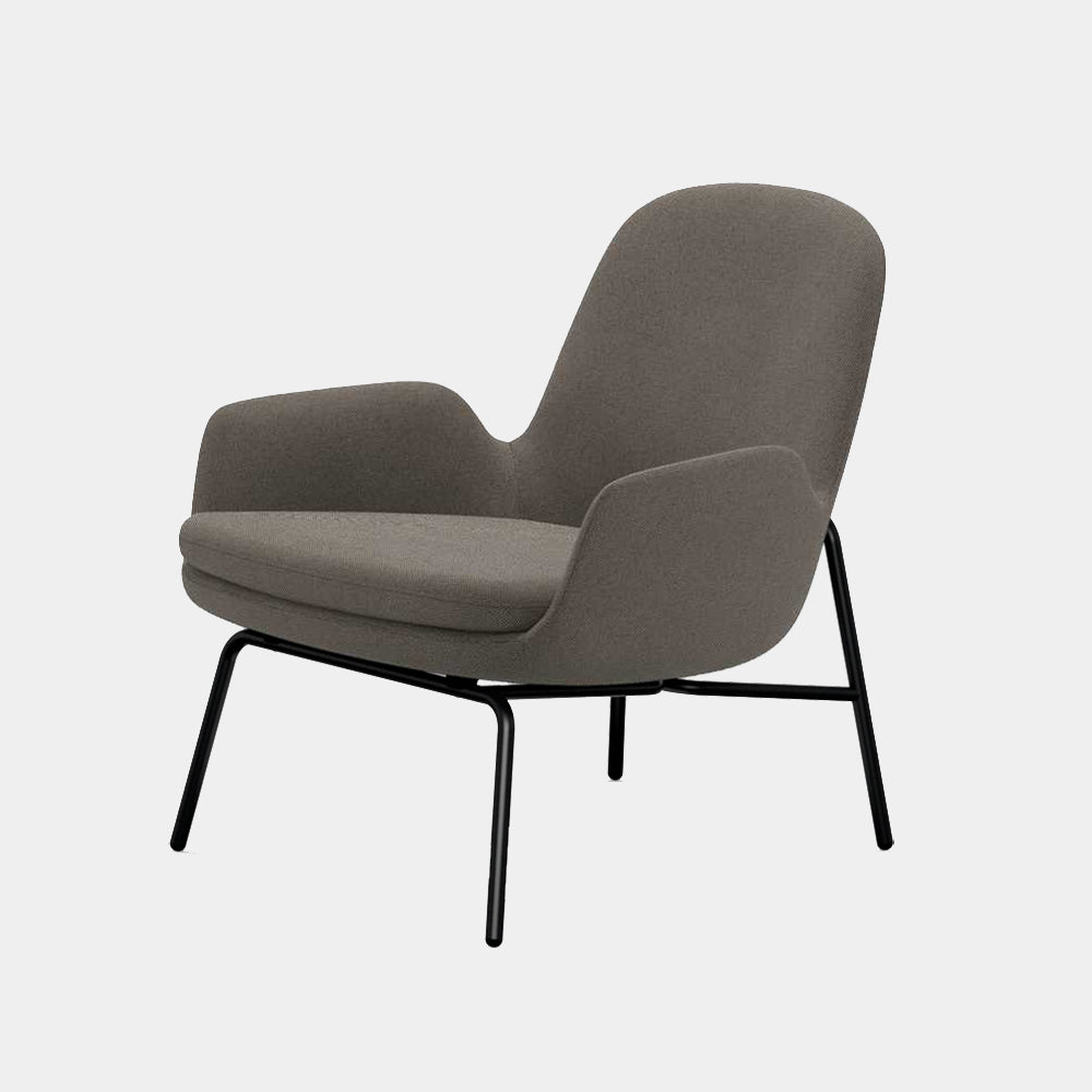 Era Lounge Chair, low, metal legs