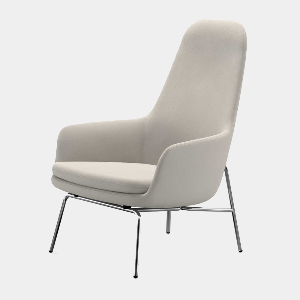 Era Lounge Chair, high, metal legs