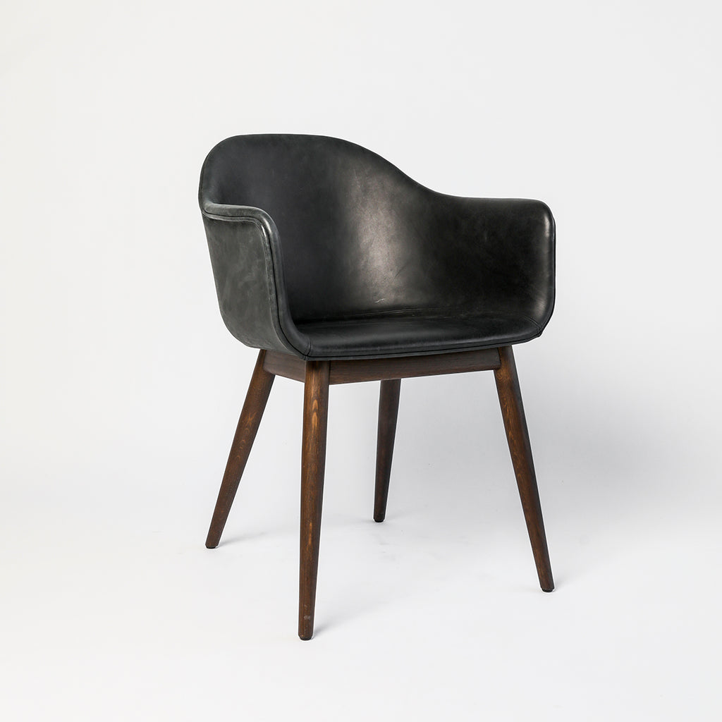 Harbour Chair, Upholstered, Wooden Legs